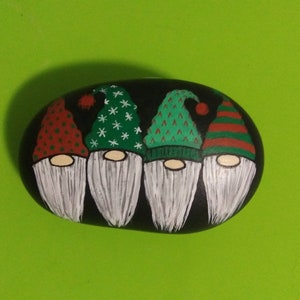Gnome painted rocks