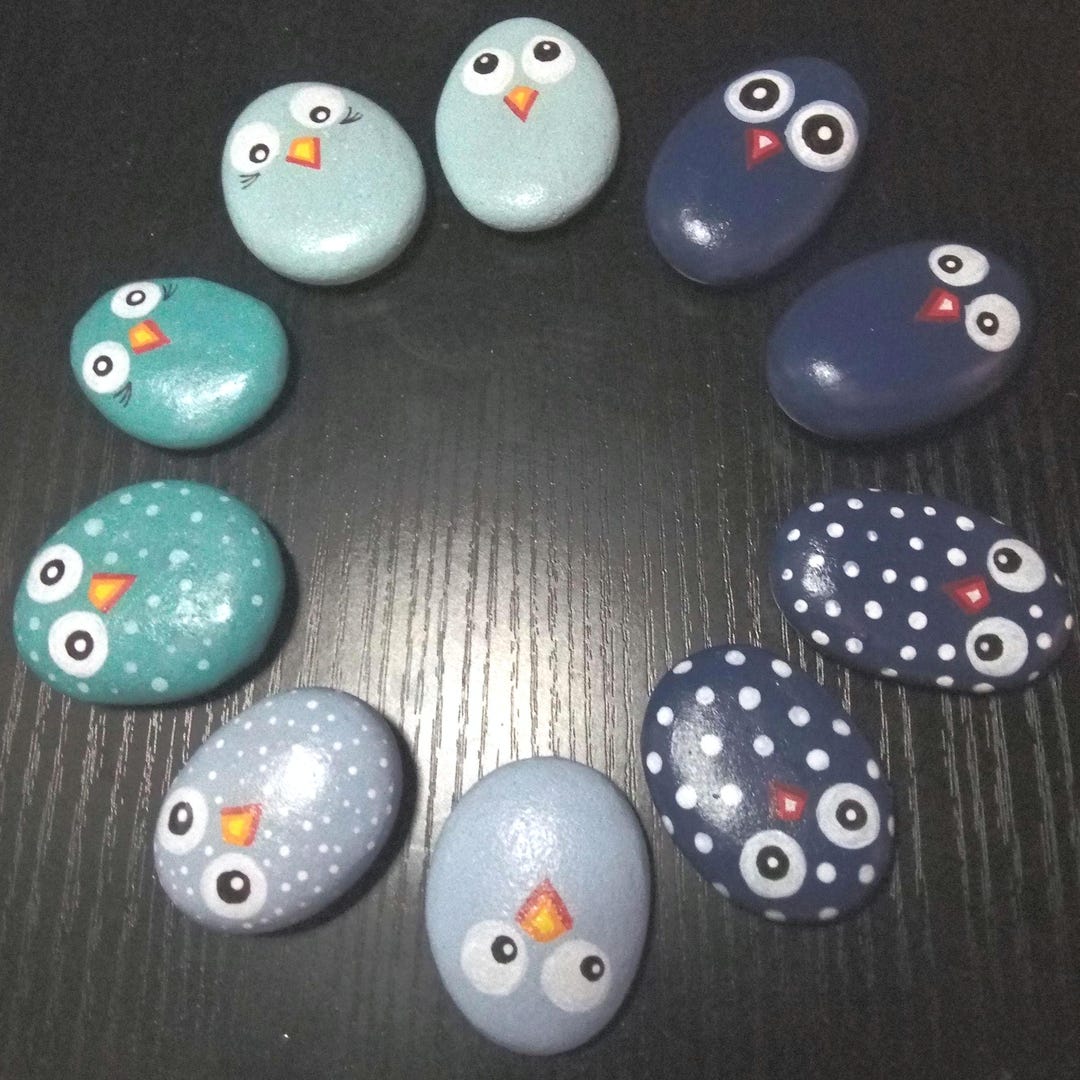 Bird Chick Painted Rocks - Etsy