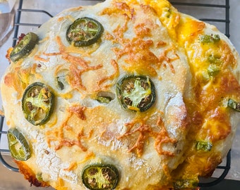 Jalapeño Cheddar Sourdough Bread