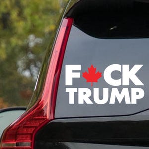 Fuck Trump デカール ステッカー F Trump Anti Trump - 自動車用ウィンドウ デカール 防水 ダイカット デカール