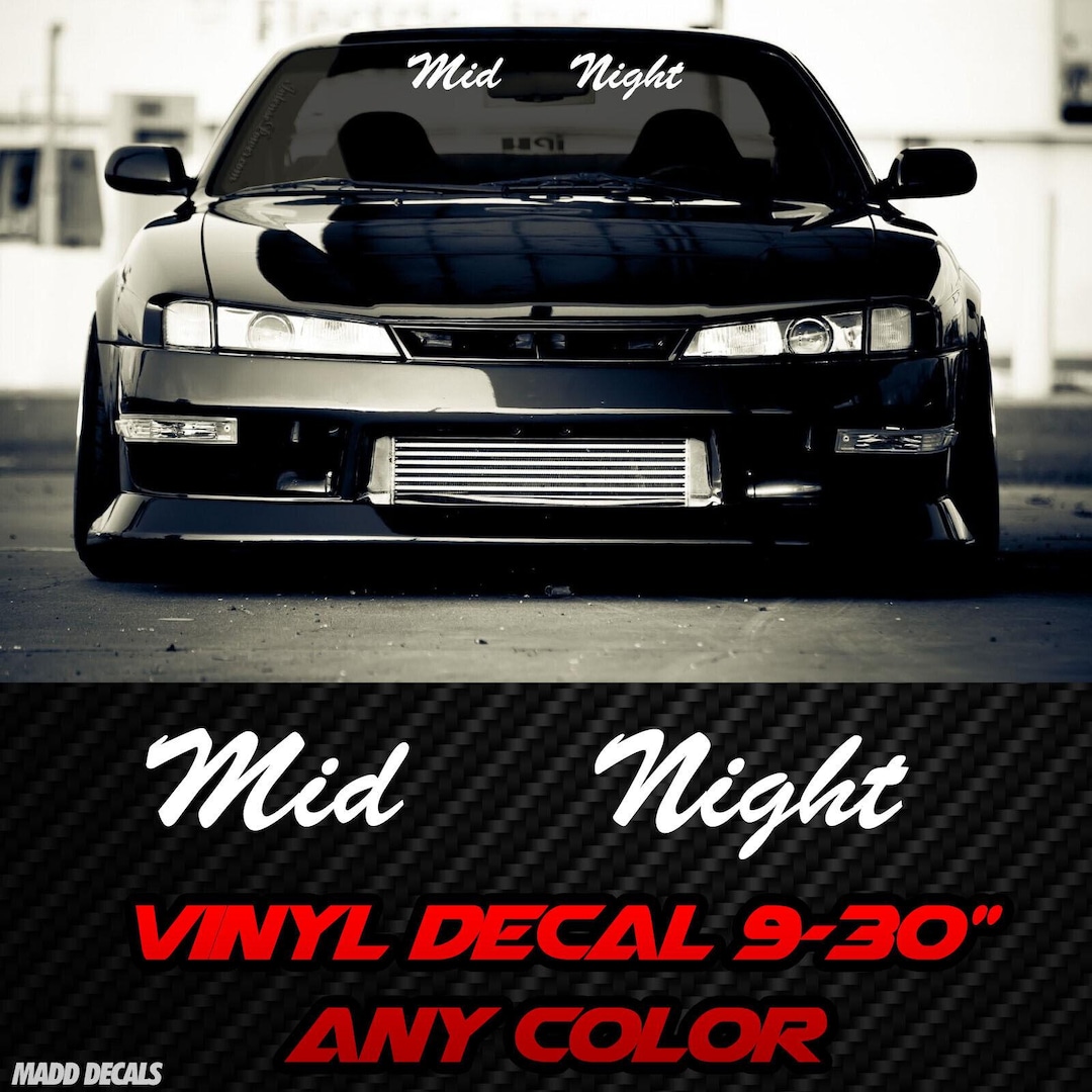 Mid Night Club Windshield Banner Decal Sticker Japan JDM Street Race - Etsy