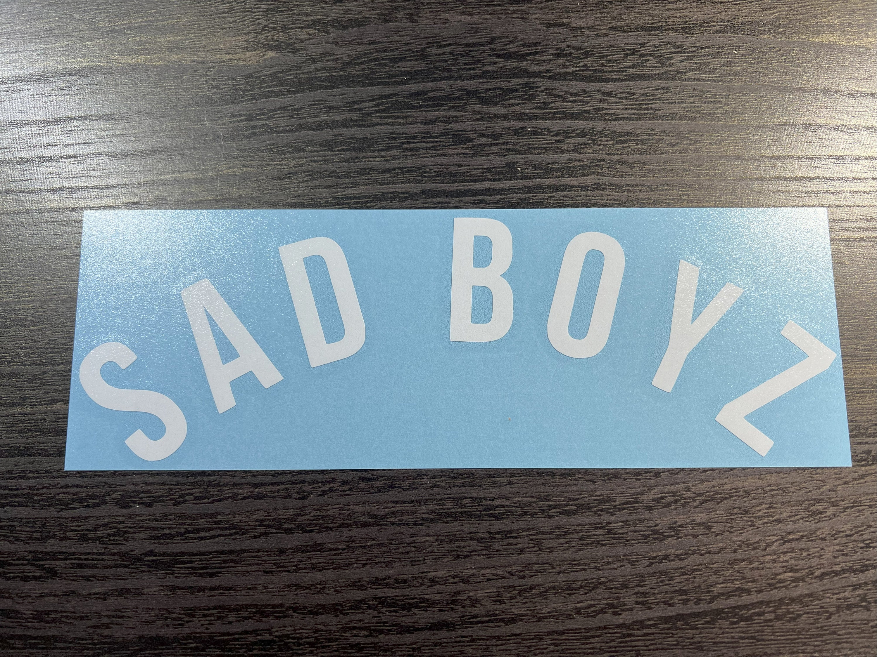 Stateboyzz Sticker SAD BOYZ Curved Decal: Die Cut Vinyl Sticker - Etsy