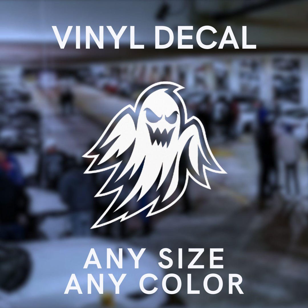 Flying Ghost Car Decal, Automotive Vinyl Sticker - Etsy
