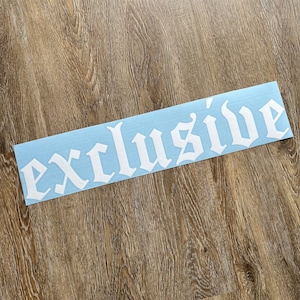 Exclusive Decal Sticker Windshield Banner Vinyl Car Graphic Car Window Sticker