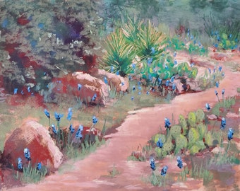Blue Bonnets and Red Rocks