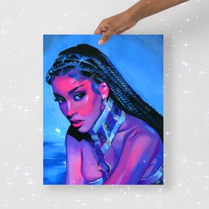 Amala — Art Prints | Doja Cat Poster | Framed Art Prints | Pop Culture Prints | Female Rap Art