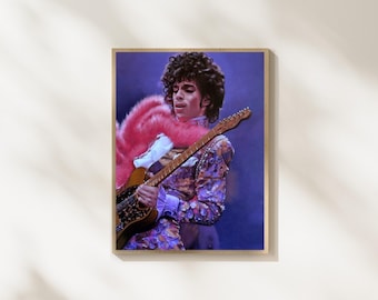 Pop Culture Artwork, Black Musicians Wall Art Poster, Iconic Rockstars Painting