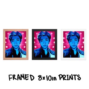 Vibrant Trippy Art Prints, K-pop Inspired Aesthetic Wall Decor, Idol Art Prints, Pop Culture Original Artwork, Moon Phase Celestial Painting image 6