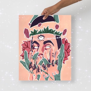 LOTUS — Art Prints | Trippy Artwork | Framed Art Prints | Psychedelic Artwork | Rapper Art | Trippy Paintings