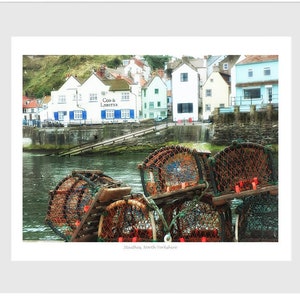 Staithes North Yorkshire print, picture, poster. Home wall art decor Limited edition artist signed. Birthday Wedding Anniversary gift