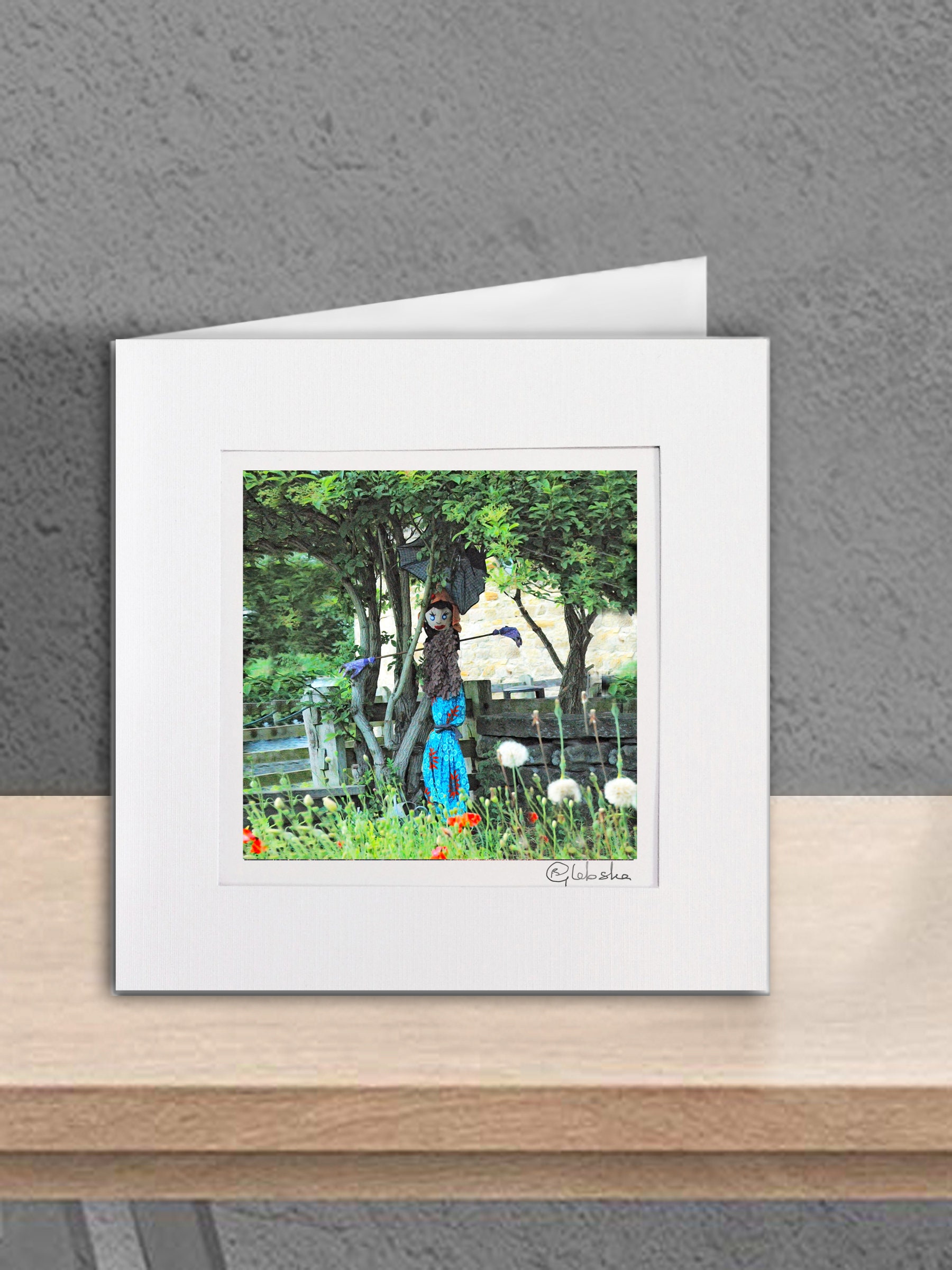 Blank Greeting Card Artist signed Miniature gift of art Etsy