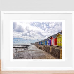 Overstrand Norfolk art print, poster, landscape picture. Wall art decor Cromer Birthday Wedding Anniversary gift. Signed, framed.