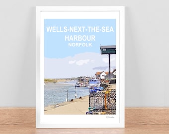 ウェルズ・ネクスト・ザ・シー・ノーフォークのアートプリント、旅行