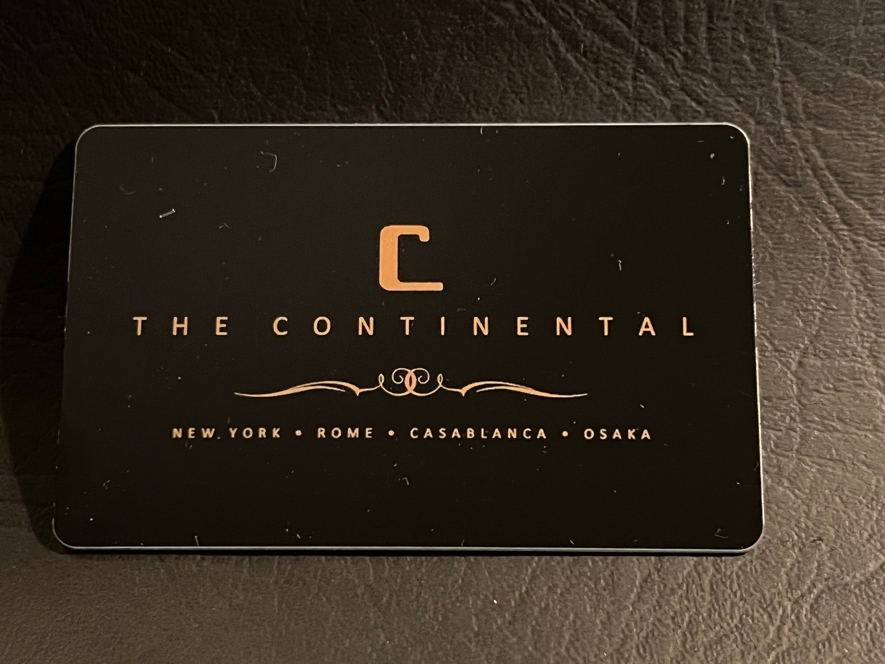 NEW!! ウィック、ジョン、バレリーナコンチネンタルホテルキーカード