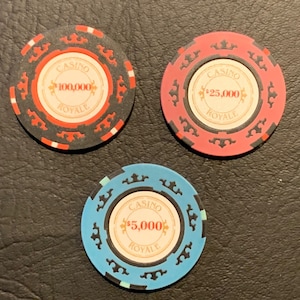 ジェームズ・ボンド『カジノ・ロワイヤル』ポーカーチップ！映画の