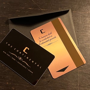 NEW!! Wick, John Continental Hotel Key Card. OSAKA Location