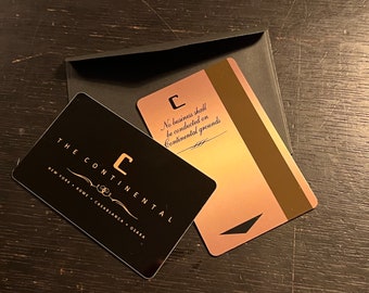 NEW!! Wick, John, Ballerina Continental Hotel Key Card. OSAKA location added!!