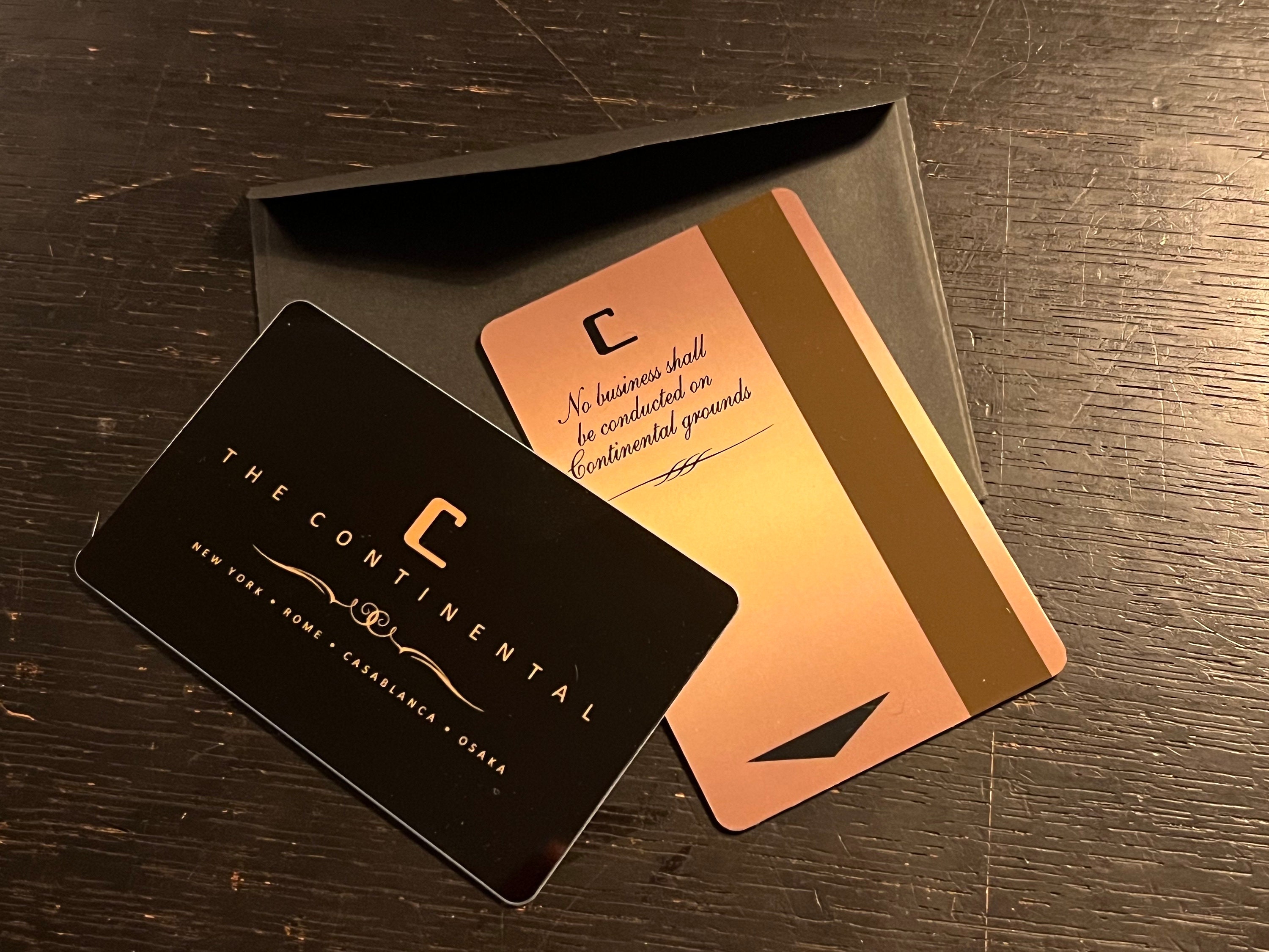 NEW!! ウィック、ジョン、バレリーナコンチネンタルホテルキーカード