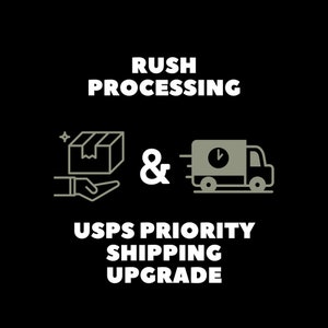 Rush Processing + UPS Priority Mail Options