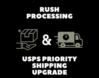 Rush Processing + USPS Priority Mail Options