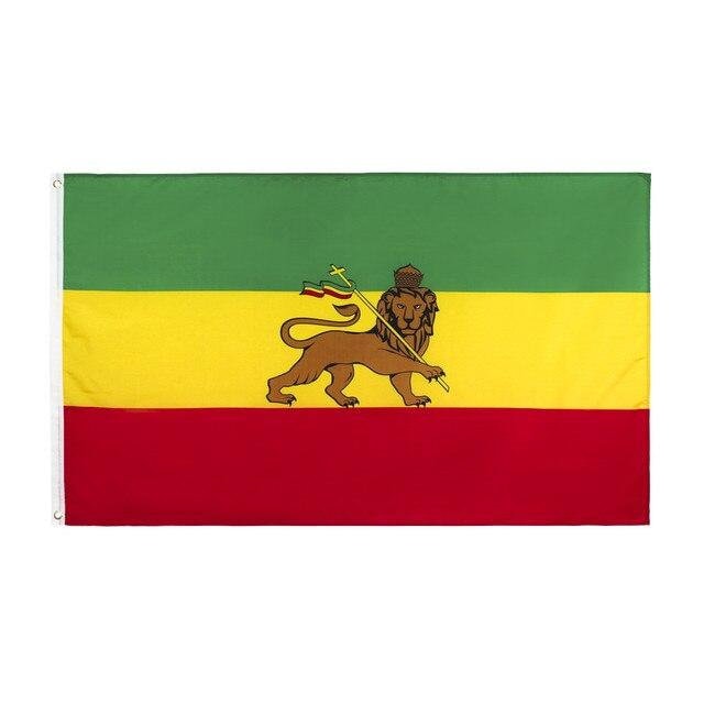 Äthiopische Flagge Poster Löwe von Judah Flagge
