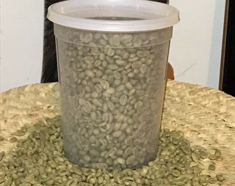 Etiopiska Yirgacheffe Gröna kaffebönor, orostade, ett pund