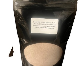 Farina di teff marrone / autentica farina etiope premium