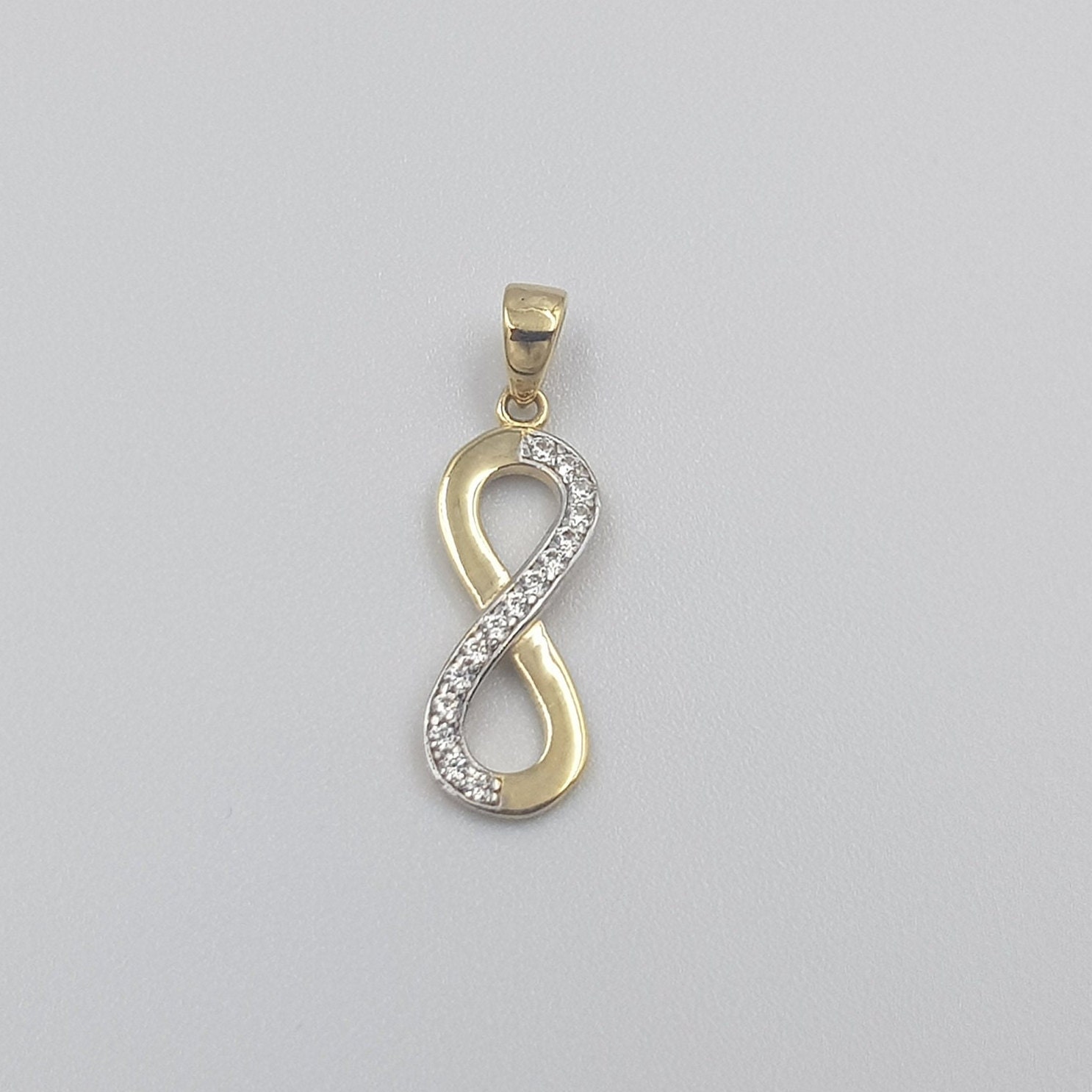 Yellow Gold Pendant Inifinity 18ct Gold, Gold Inifinity
