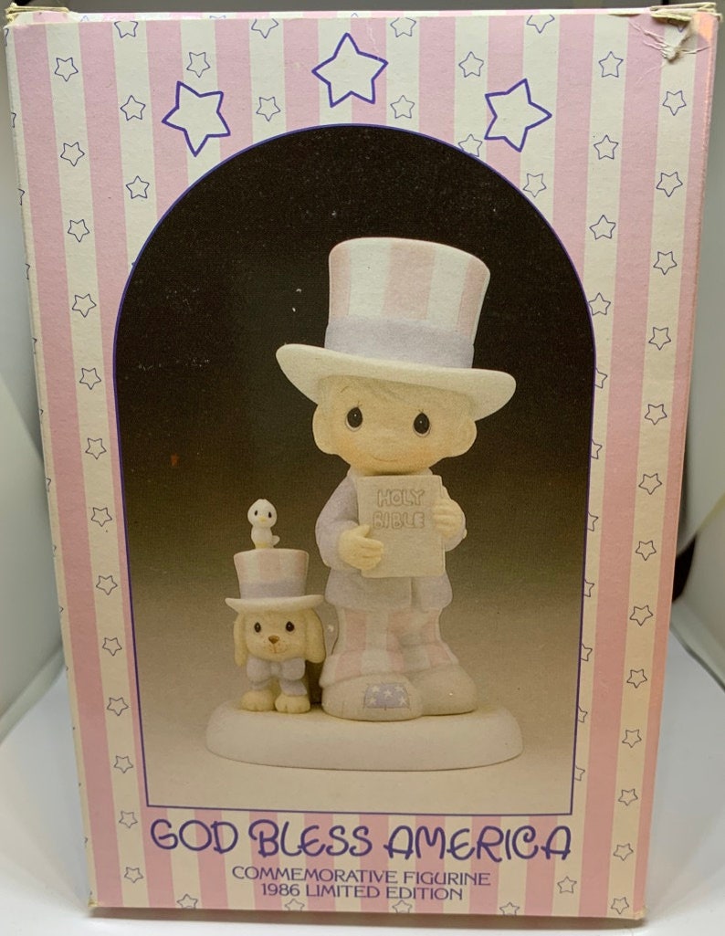 Figurine Enesco Precious Moments God Bless America 1986 - édition Limitée Occasion