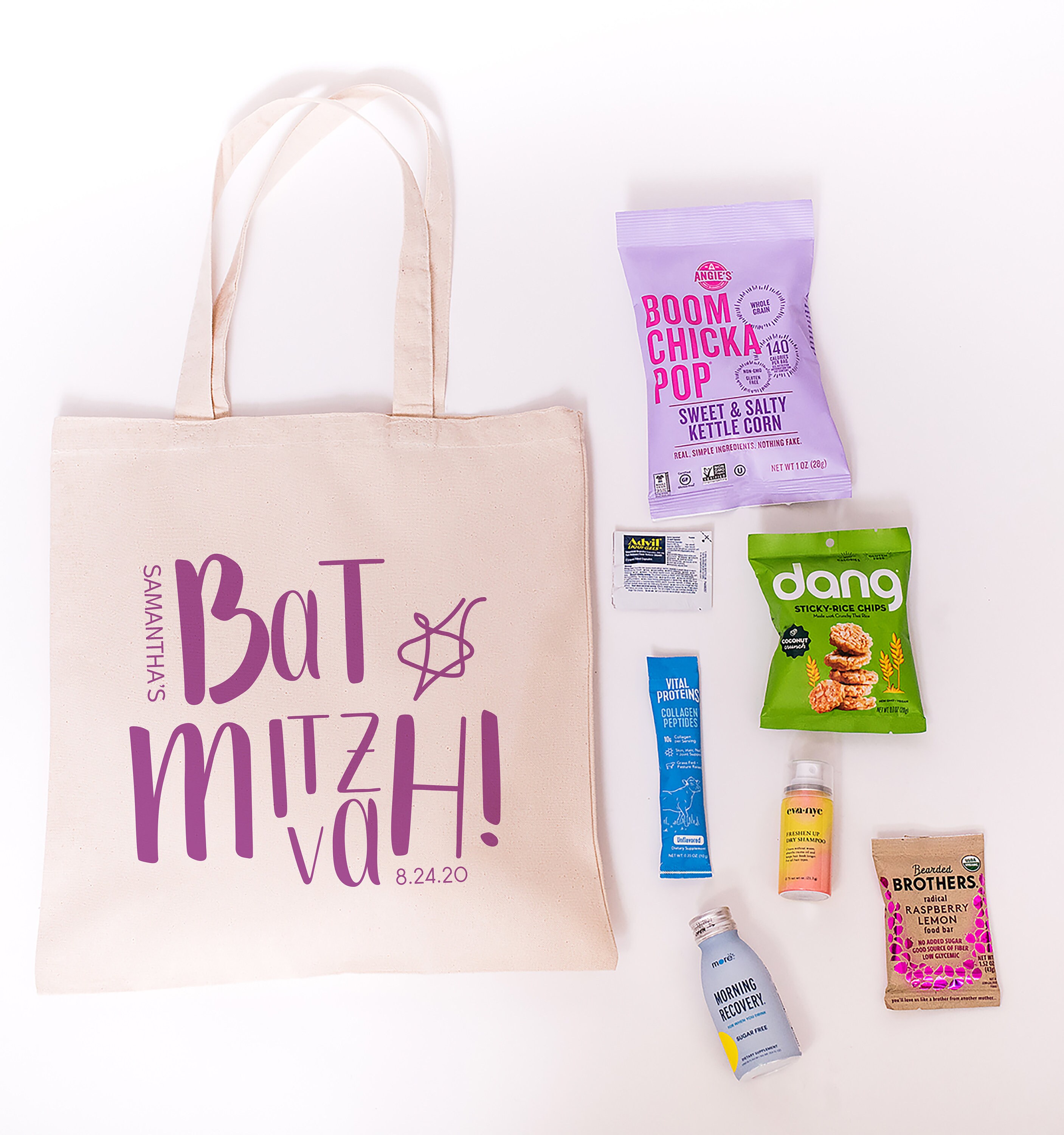 Bar/Bat Mitzvah PreFilled Customizable Favor Tote Bags Etsy