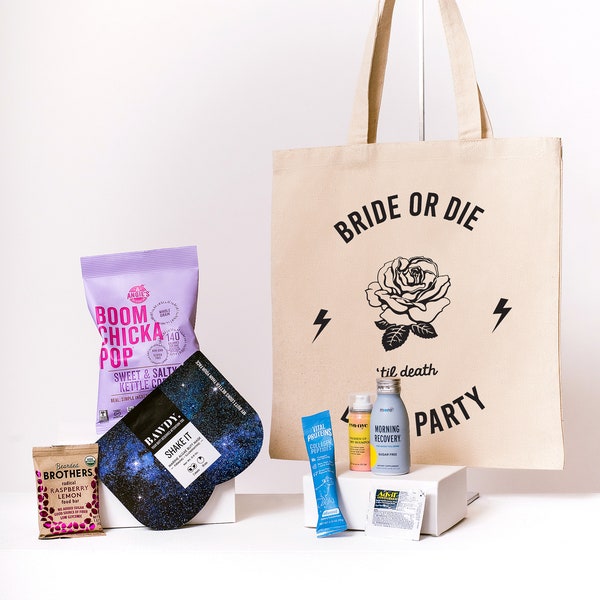 Bride or Die Bachelorette Tote | ready to go  | Great for bachelorette, bridal party or your bride tribe | Swag Bags | Goody Bags