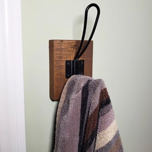 Farmhouse hook | rustic single hook | coat rack | towel hook | hat hook | wall hook | bathrobe hook | Farmhouse decor | Rustic modern