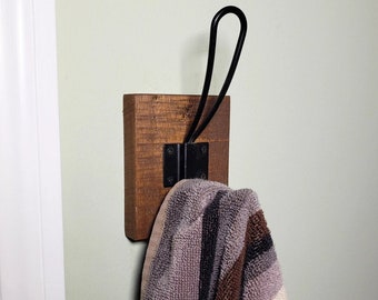 Farmhouse hook | rustic single hook | coat rack | towel hook | hat hook | wall hook | bathrobe hook | Farmhouse decor | Rustic modern