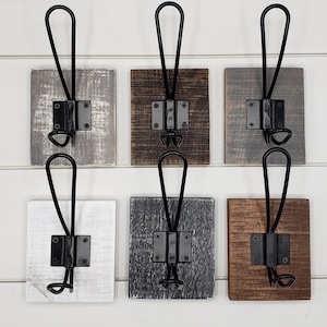 Farmhouse hook | rustic single hook | coat rack | towel hook | hat hook | wall hook | bathrobe hook | Farmhouse decor | Rustic modern