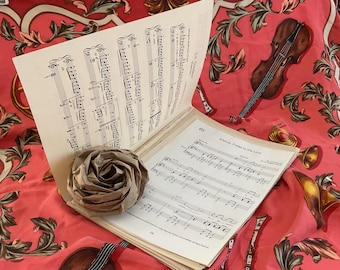 37 Vintage Music Pages: 1900s-1970s Sheet Music Ephemera