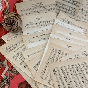 37 Vintage Music Pages: 1900s-1970s Sheet Music Ephemera - Etsy