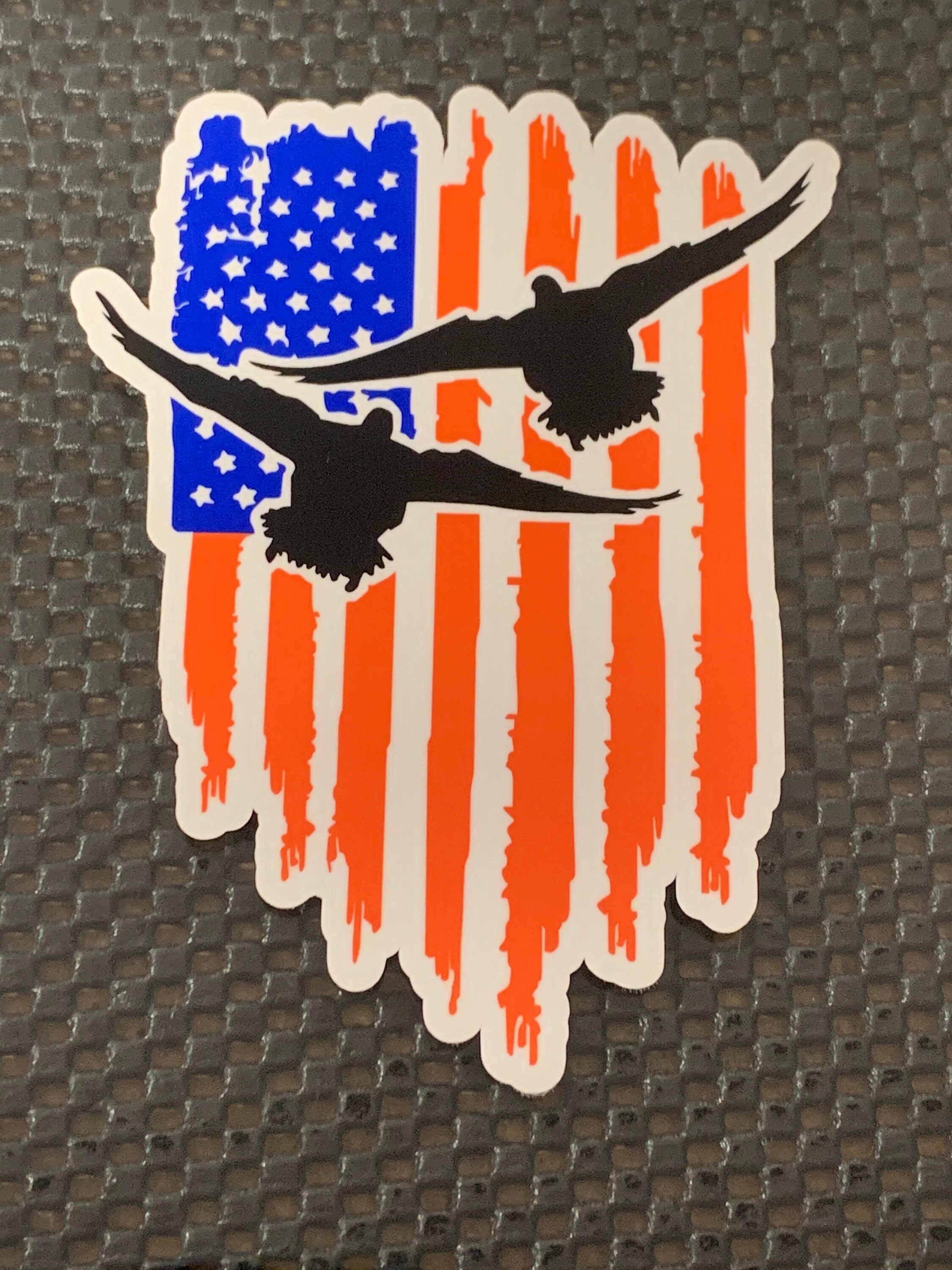 American Flag Duck Hunting Decal Free Shipping 0105 | Etsy