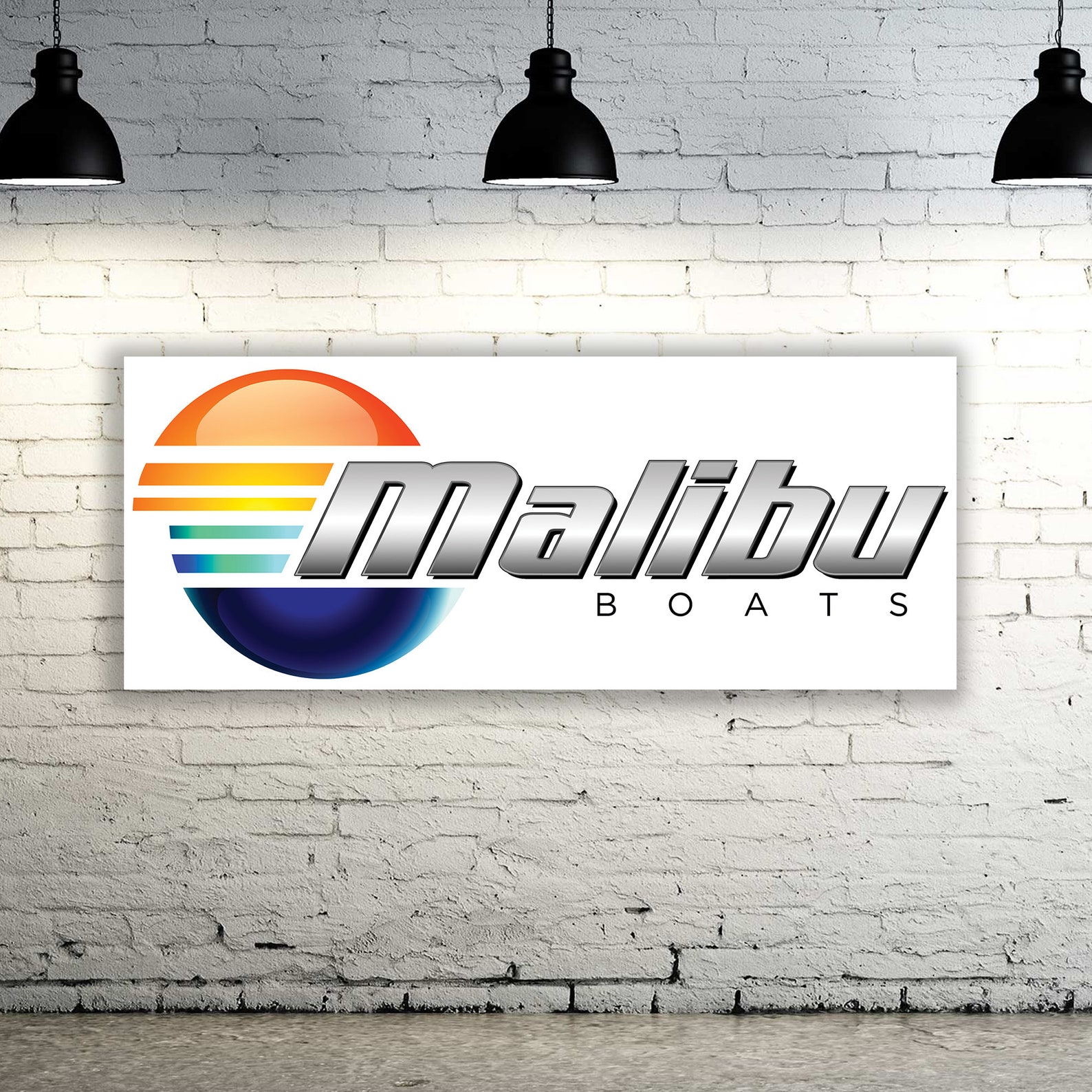 Malibu Boats Logo Banner VinylGarage Signoffice or Etsy