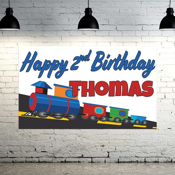 Vinyl Zug Kind Happy Birthday Personalisiert Geburtstag  Etsy