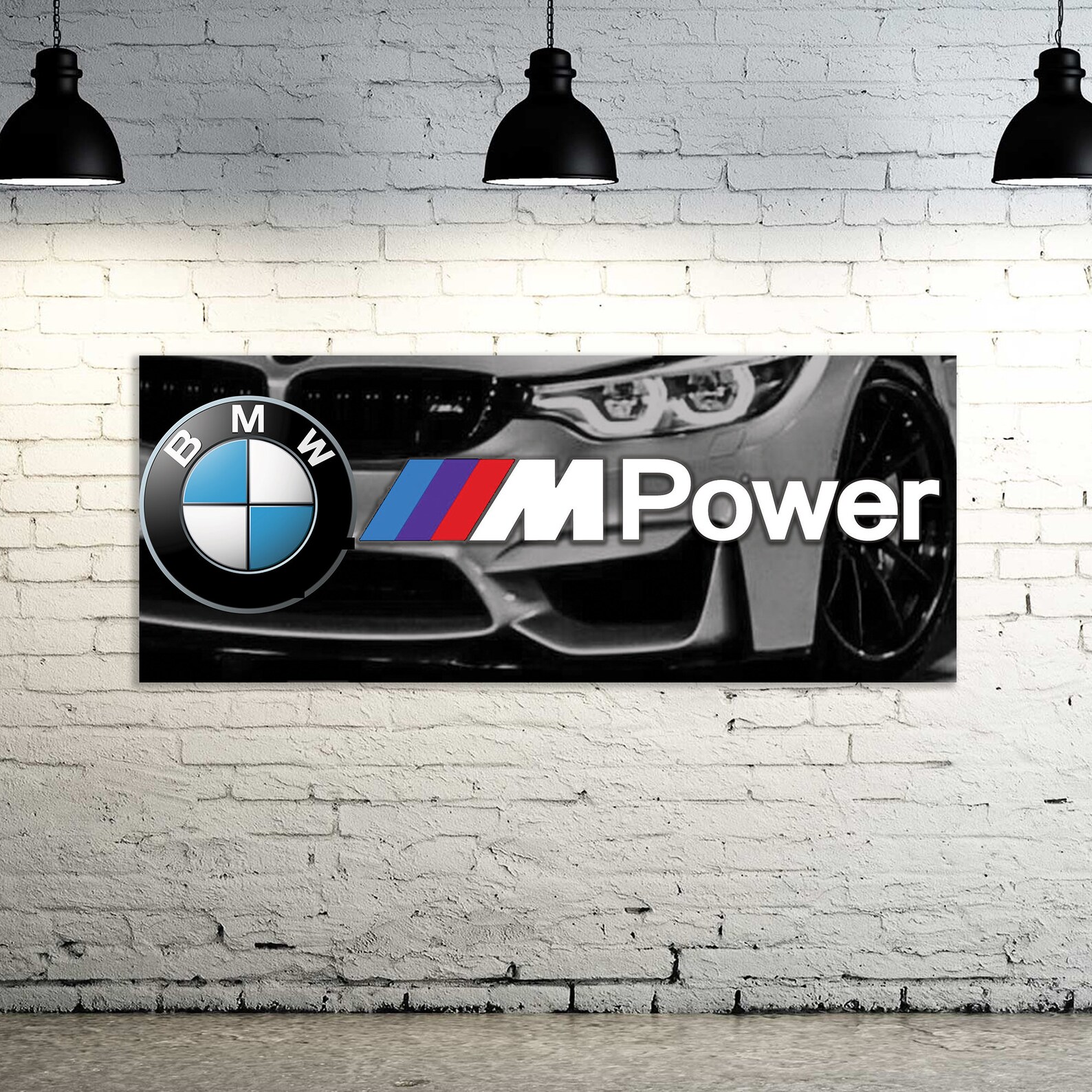 BMW MPower Auto Car Garage Banner 0086 Etsy