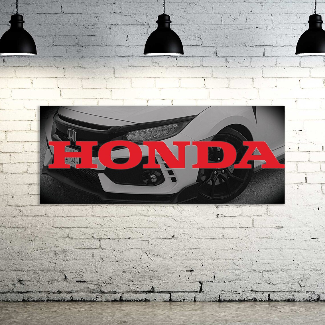 Honda Auto Car Garage Banner 0084 Etsy