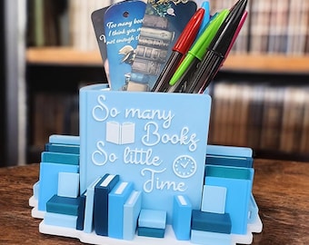 So Many Books Bookmark Holder / Pen Holder