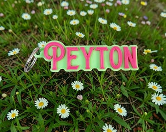 Custom Name Keychain - 3D Printed