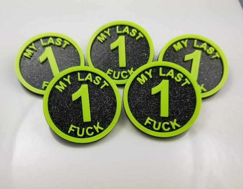 My Last Fuck Coins (5 pack) image 1