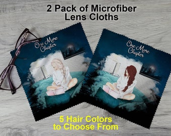 Paquete de 2 paños para lentes: One More Chapter (microfibra)