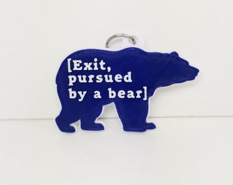Pursued by a Bear Keychain (custom colors)