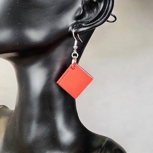 Tiny Book Earrings