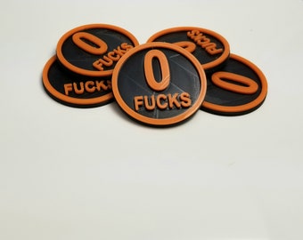 0 Fucks Coins (5 pack)