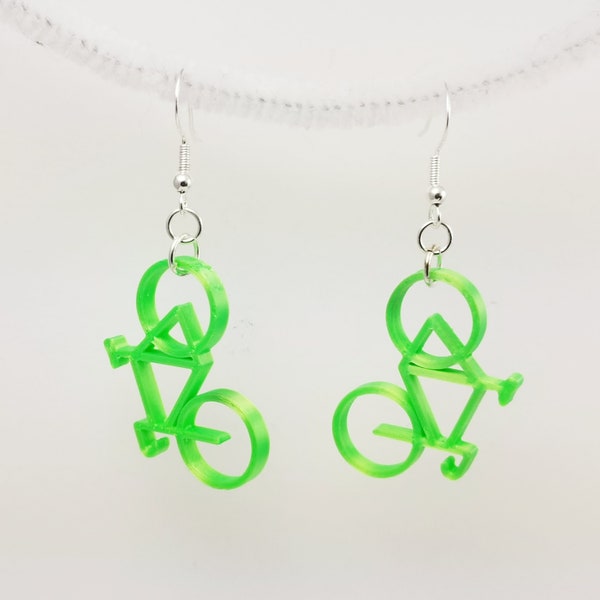 Tiny Bike Earrings (Custom Colors)