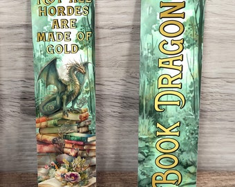 Book Dragon Bookmark (sublimated aluminum)